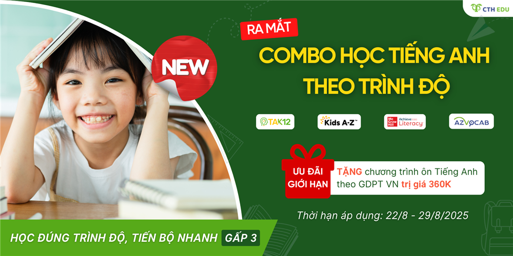 Ưu đãi combo Học Tiếng Anh theo trình độ